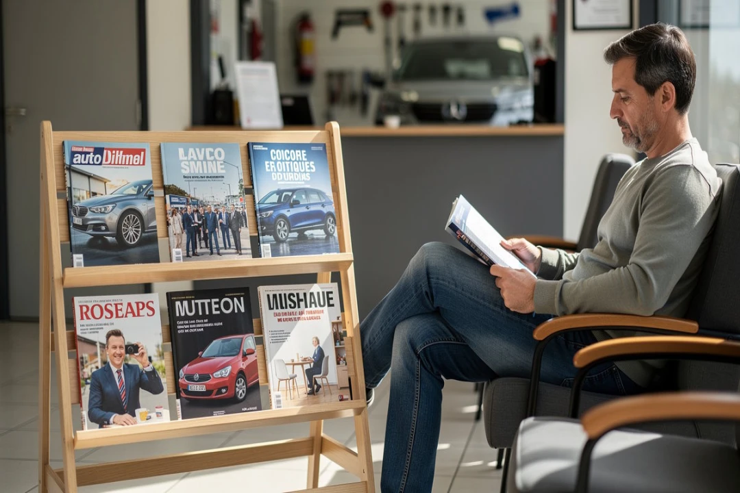 Salle d'attente en auto-école ou en garage : quels magazines proposer à vos clients ?